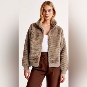 Abercrombie Herringbone Bomber Jacket